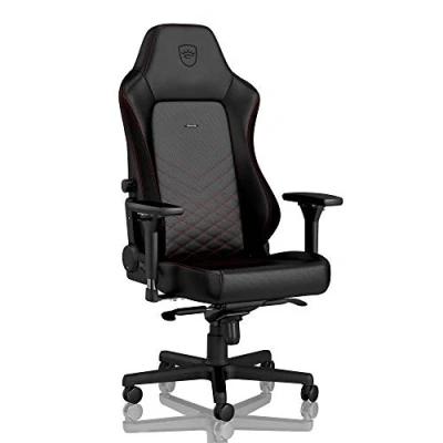 Imagen de noblechairs Hero Silla de Gaming Oficina Cuero Sintético PU Diseño Asiento Carreras Negro/Rojo