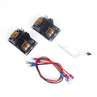 Imagen de ANGEEK 2 piezas de impresora 3D alta potencia, módulo cama calor MOS tubo carga corriente accesorios para placa base