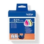 Imagen de Brother LC 521VAL multipack negro + 3 colores