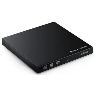 Imagen de techPulse120 USB 3.0 &amp; Type C M Disc Grabadora de DVD CD Externa DVDRW CDRW Burner SuperDrive Portátil Slim Drive Unidad Ultrabook Windows MacOS Apple iMac