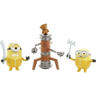Imagen de Mattel Despicable Me Minions Figuras Traviesas y Revoltosas, Bob/Wooden Dummy GMF17, 10 cm