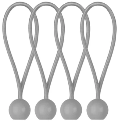 Imagen de GARDENIX Gomas tensoras, 25 Extensores con Bola de plástico para Lonas, Redes, pancartas, Tiendas campaña