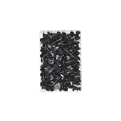 Imagen de Wedo 054201 Pack de 100 agujas para tablero, color negro