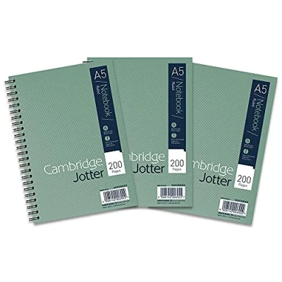 Imagen de Cambridge Jotter Notebook Wirebound 80gsm Ruled 200pp A5 Ref 400039063 [Pack 3]