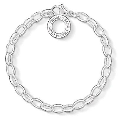 Imagen de Thomas Sabo Pulsera con dijes clásica grande de plata ley 925 X0032 001 12 M