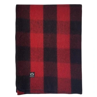 Imagen de Arcturus Manta de Lana a Cuadros, 4.4 Libras, cálida, Pesada, Lavable, Grande Ideal para Camping, al Aire Libre, Kits Supervivencia y Emergencia (búfalo Rojo)
