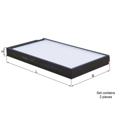 Imagen de MAHLE ORIGINAL LA 634/S Filtro de habitáculo partículas 209,0 121 20,0 HYUNDAI: H 1 Travel, Furgón, Cargo