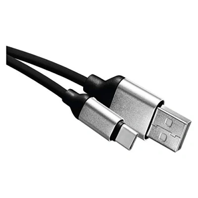 Imagen de EMOS Cable de Carga rápida USB C A 2.0 Quick Charge 2,4 Tipo para y Transferencia Datos 480 Mbps, 1 m, Color Negro