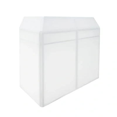 Imagen de CABINA DJ PREMIUM 135cm x 146cm 70cm Diseño Plegable Fundas Intercambiables Paneles de Malla Aireadores Estante Espacioso para Mezcla Bolsa Almacenamiento Acolchada Portátil INCLUÍDA