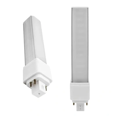 Imagen de QLEE G24q Bombilla LED de 4 pines Retrofit GX24 PL C Lámpara empotrada repuesto 26W 1400 lm 314 Rotación Horizontal verde luz diurna 2 paquete balasto derivación