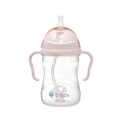 Imagen de b.box Vaso con Pajita para Niños Infantil Beber Desde Cualquier Ángulo Tapa Abatible, Ponderada, Antifugas, Agarre Fácil Botella 6m+ 240 ml