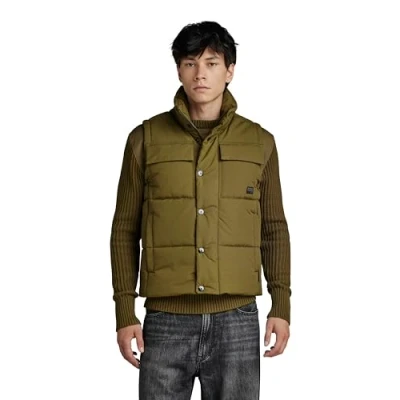 Imagen de G STAR RAW Foundation Padded Weste, Chaquetas para Hombre, Verde (dark olive D22887 D419 C744), L