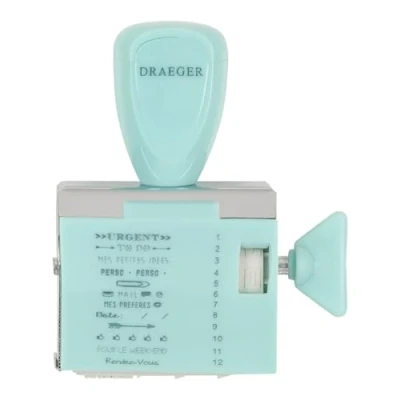 Imagen de DRAEGER PARIS 1886 tampón para Mensaje, Turquesa, 3.5 cm