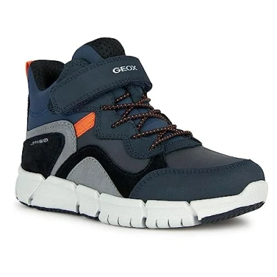 Imagen de Geox Flexyper BOY ABX Zapatillas altas para niños, Talla: 28, Navy/orange Zapatos