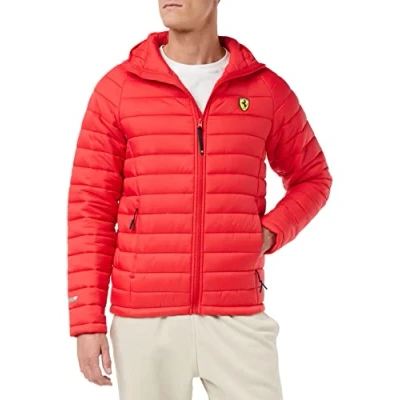 Imagen de Ferrari SF Herren Steppjacke Chaqueta Acolchada, Rot, S para Hombre