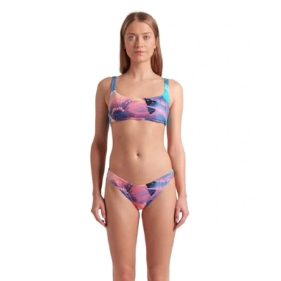 Imagen de Arena Water Prints Bikini de Tirantes Mujer, Traje Baño en Tejido Elástico Reciclado Secado Rápido, para Playa y Piscina con Copas Extraíbles Top Lazos
