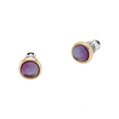 Imagen de SKAGEN Pendientes para mujer en Acero Inoxidable o Semipreciosos con Cierre de Alambre Abierto, Morado