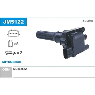 Imagen de JANMOR JM5122 Bobina de encendido MITSUBISHI: Lancer 6 Limousine, 7