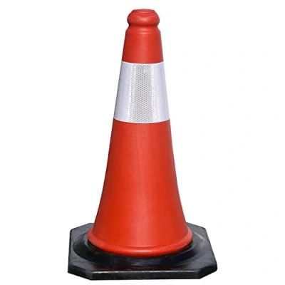 Imagen de Cono señalizacion base goma 75 cm. reflectante