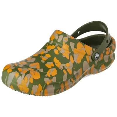 Imagen de Crocs Zueco Gráfico Bistro, Obstrucción Unisex adulto, Army Green Multi, 36/38 EU