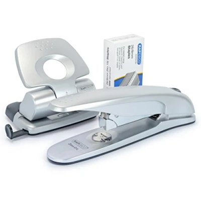 Imagen de Rapesco 1282 Juego con Grapadora Zero 01L, Perforadora 20 y 5000 Grapas 26/8 mm