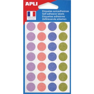 Imagen de APLI 102149 Bolsa de 140 pastillas colores pastel surtidos Ø 15 mm