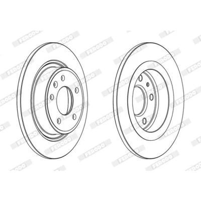 Imagen de FERODO PREMIER DDF1871C Disco de freno 292 12 5 macizo revestido con tornillos OPEL: Astra J Hatchback, GTC, Zafira C Tourer