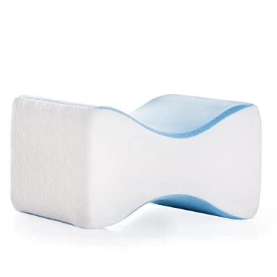Imagen de Linenspa Cojín ergonómico de espuma viscoelástica para las personas que duermen lado, Color Blanco, 25 x 20 15 cm
