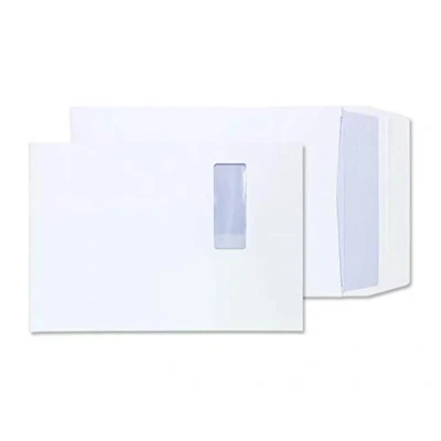 Imagen de Purely Packaging B4 350x250x25mm Gusset Pocket Peel and Seal Window Envelope White (Pack of 125)