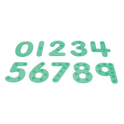 Imagen de TickiT 54511 Silishapes Dot Number, Green (Pack of 10)