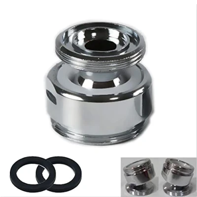 Imagen de adaptador de grifo giratorio 360 grados, macho 16 mm a 22 mm, rosca NPT latón, purificador agua, conector aireador