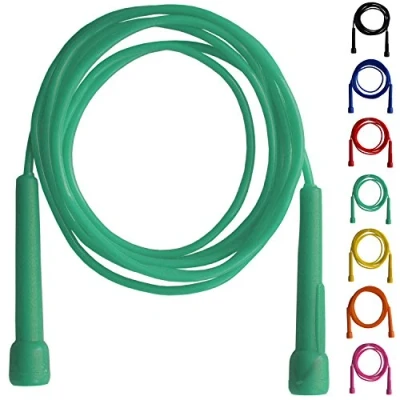 Imagen de Farabi Sports Cuerda de saltar para fitness mango plástico color verde (Green)