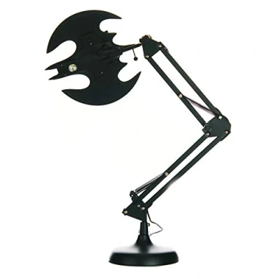 Imagen de lámpara flexible Batman Batwing Producto oficial DC Comics, de escritorio óptima para oficina y hogar, artículo coleccionable fans cómics, alimentado por USB