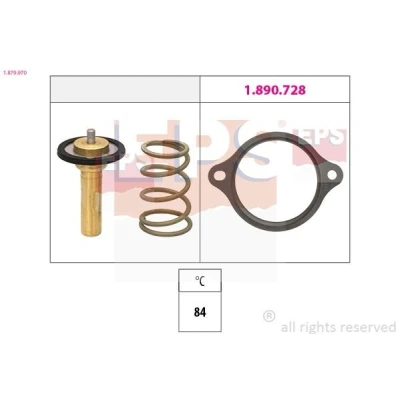 Imagen de EPS 1.879.970 Termostato, refrigerante 84 sin carcasa (cárter) OPEL: Corsa E Hatchback, Mokka / X, Astra K Sports Tourer
