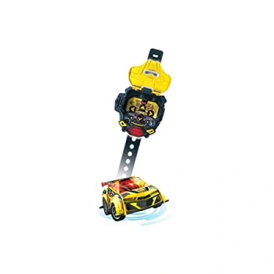 Imagen de Vtech Turbo Force Racers Coche control remoto con mando adaptado para llevar en la muñeca, conduce 6 direcciones y activa el modo turbo, voces español