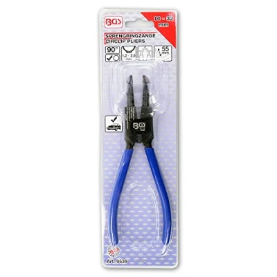 Imagen de BGS 9539 Alicate de puntas (circlip) 90 para anillos retención exteriores 165 mm