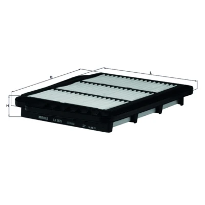 Imagen de MAHLE ORIGINAL LX 2679 Filtro de aire 36,5 292 227,0 Cartucho filtrante CHEVROLET: Lacetti Hatchback, Nubira Berlina, Berlina