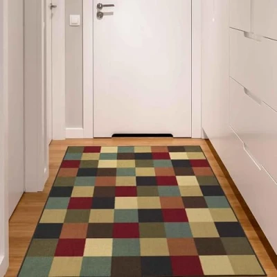 Imagen de Ottomanson Alfombra, 100cm x 150cm, Multicolor a Cuadros