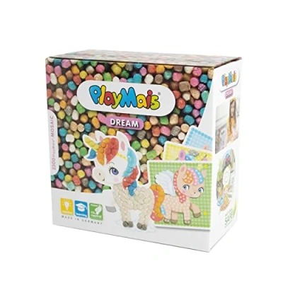 Imagen de PlayMais Mosaic Dream Unicornio Kit de Manualidades para niñas y niños a Partir 3 años 2300 Piezas 6 Plantillas Mosaico con Unicornios estimula la Creatividad Las Habilidades motoras
