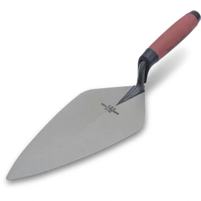 Imagen de Marshalltown Llana, London Style con Mango ergonómico Durasoft, de Acero al Carbono, Punta Ancha y Cuello Recto, Dimensiones la Llana: 254x118 mm, Plata