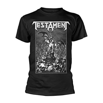 Imagen de Testament Pitchfork Horns Oficial Camiseta para Hombre (X Large)