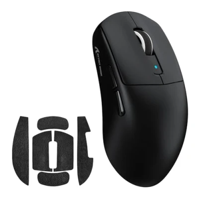 Imagen de MAMBASNAKE x ATTACK SHARK R6 39g SUPERLIGHT Mouse with Grip Tape, PixArt PAW3950MAX Gaming Sensor, Wireless 8K, MCU Nodic 52840, BT/2.4G/Wired Mouse, Adjustable DPI 42000, for Win11/Xbox/PS/Mac