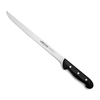 Imagen de Arcos Maitre Cuchillo Jamonero Flexible Acero Inoxidable NITRUM 275 mm Mango Polipropileno negro