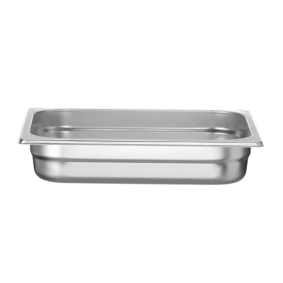 Imagen de HENDI Recipiente GN 1/2,contenedor GN,apilable,resistente a Temperaturas de 40 300C,apto para hornos,congeladores,calientaplatos,baño María,4L,325x265x(H) 65mm,acero inoxidable 18/10