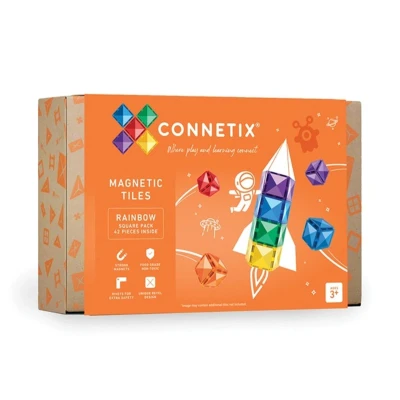 Imagen de Construcción Connetix Rainbow Square 42 Piezas