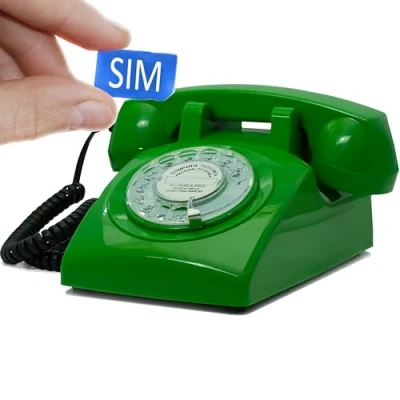 Imagen de Opis 60s Mobile con Disco de Marcar: Telefono Movil para Mayores/Telefono Fijo SIM/Telefono Tarjeta SIM Fijo/Teléfono Móvil Personas Mayores/Teléfono Verde