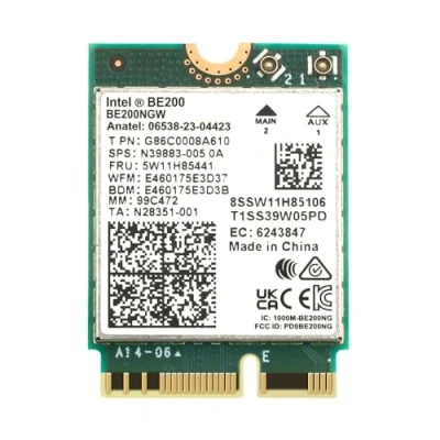 Imagen de Tarjeta WiFi 7 Intel BE200 Bluetooth 5.4 BE200NGW 2.4/5/6 GHz 5.8 Gbps para Windows 11 PC Laptop