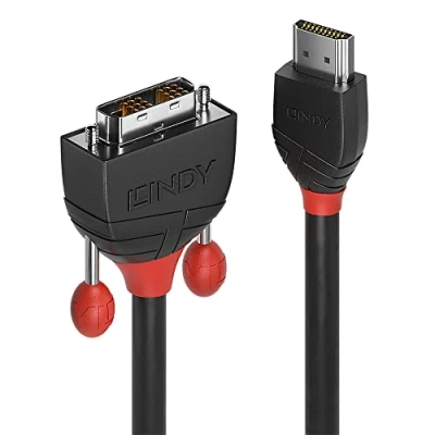 Imagen de Cable Lindy Hdmi A Dvi d Línea Negra 3m