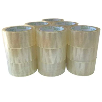 Imagen de COM FORT HOUSE Cinta Adhesiva Transparente para Embalar Perfecta Envíos y Mudanzas paquetes 48mm x 66m Pack de 18 unidades