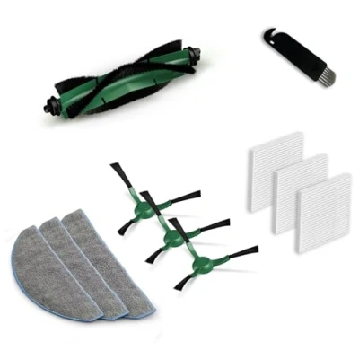 Imagen de AVAENZO Accesorios para Irobot Roomba Combo Essential Y0110 Y0112, 1 Cepillo Principal, 3 Paños, Filtros Hepa, Cepillos Laterales Repuestos Aspirador